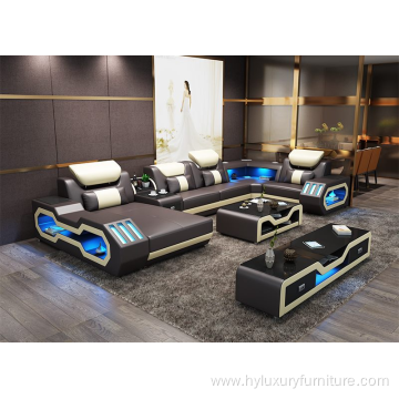 New Popular modern LED Sectional Living Room Sofa